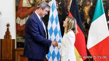 "Dies ist ein Staatsbesuch": Söder gerät bei Meloni ins Schwärmen - über sich selbst