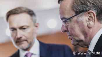 Aussetzung für Rüstung?: Grüne geben Pistorius Schuldenbremsen-Zuspruch