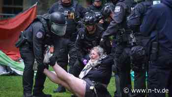 Zahlreiche Festnahmen: Polizei räumt Protestcamps an zwei US-Eliteunis