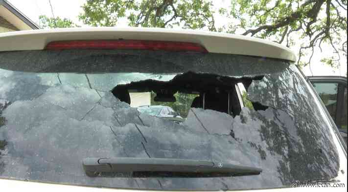 'Out of control,' Hail in Dripping Springs smashes car windows