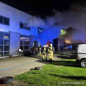 Grote brand in Raalte, vlak bij  plek waar twee weken terug ook grote brand woedde