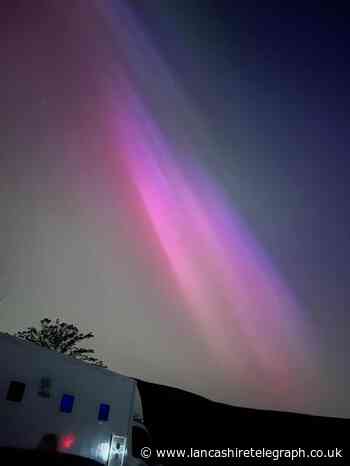 People enjoy Northern Lights visible in the skies above Rivington