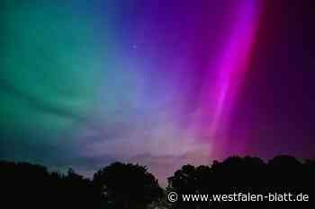Polarlichter über dem Himmel von Ostwestfalen-Lippe