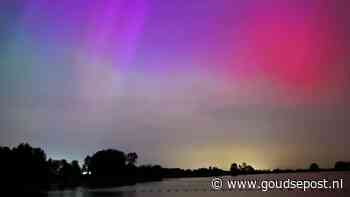 Noorderlicht zorgt voor spectaculaire beelden boven Gouda en Reeuwijk