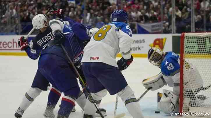 Connor Bedard scores twice as Canada rallies to beat Britain 4-2 at hockey worlds