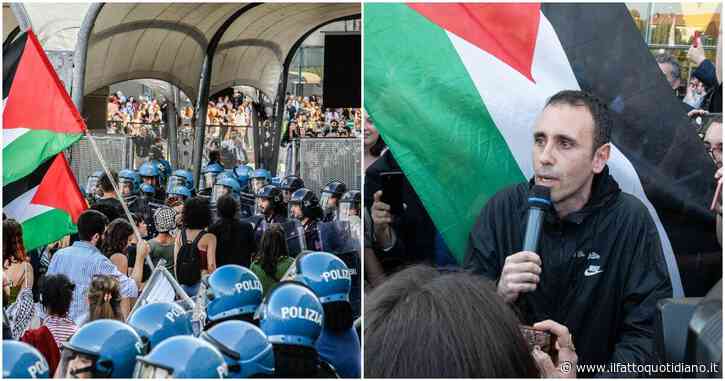 Salone del Libro, Zerocalcare esce e si unisce alla manifestazione pro Palestina. Delegazione di attivisti autorizzata a entrare