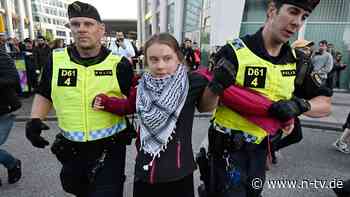 Proteste am Rande des ESC: Polizei in Malmö führt Greta Thunberg ab