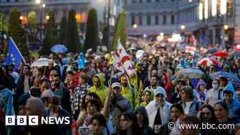 Thousands march in Georgia over foreign influence bill