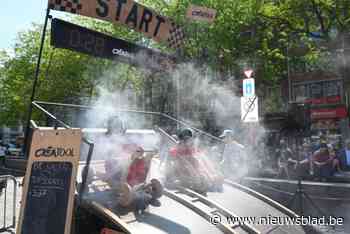 Zeepkistenrace op Kortrijkse Grote Markt: “Deelnemers knutselden hun eigen zeepkist in mekaar”