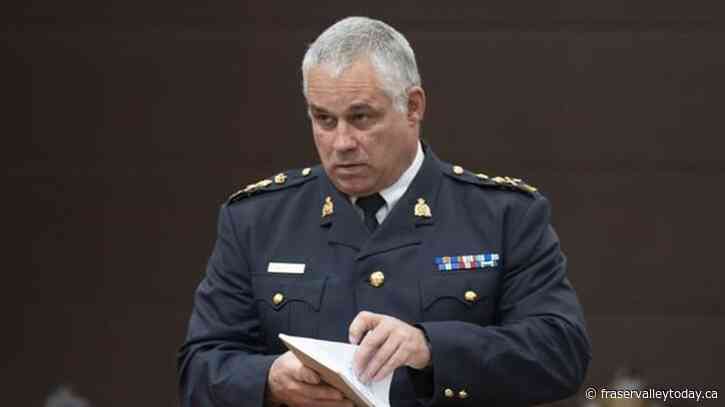 RCMP boss expresses desire for new law to deal with threats against politicians