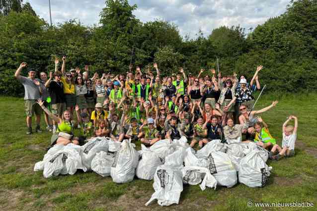 Scouts maken buurt proper: “Laatste jaren steeds minder zwerfvuil”