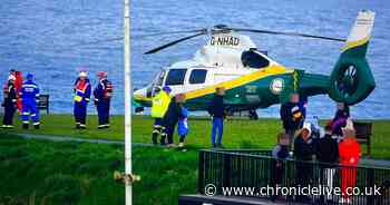 Man taken to hospital after 'fall on the cliffs' at Cullercoats Bay