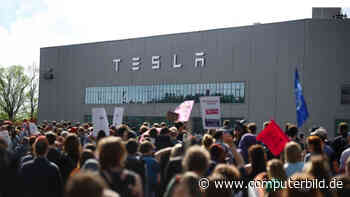 Tumulte bei Anti-Tesla-Protesten in Grünheide