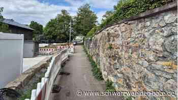 Bauarbeiten in  Gechingen: Ist die Friedhofsmauer einsturzgefährdet?
