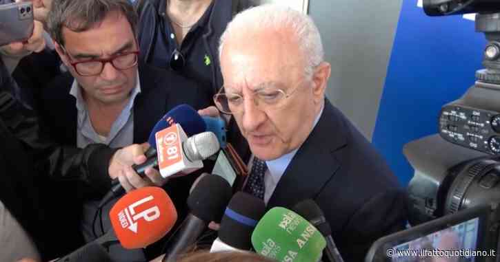 De Luca: “Don Patriciello? C’è stata una grande mistificazione. Ce l’avevo con Meloni che usa progetti istituzionali per sceneggiate politiche”