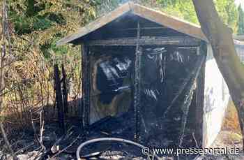 FW Minden: Gartenhütte in Vollbrand - schnelles Eingreifen der Feuerwehr verhindert Schlimmeres