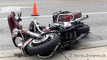 Motorcyclist airlifted to hospital after collision