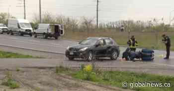 Man airlifted to Toronto hospital after Oshawa crash involving motorcycle