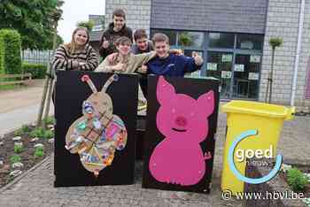Leerlingen PIBO maken pratende vuilnisbakken tijdens projectweek rond afval