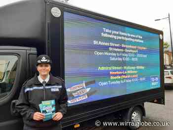 Police take their 'knife surrender' message to Birkenhead