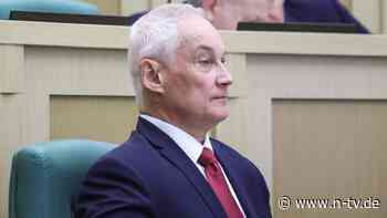 Beloussow spricht über Verluste: Russlands neuer Verteidigungsminister hat überraschenden Plan