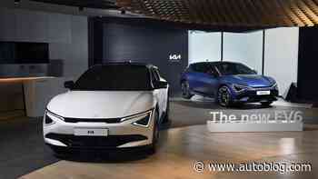 Refreshed Kia EV6 for Korea shows new face and tweaked cabin
