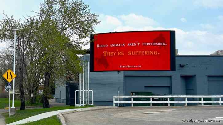 Calgary billboards ask people to skip the rodeo, chuckwagon races