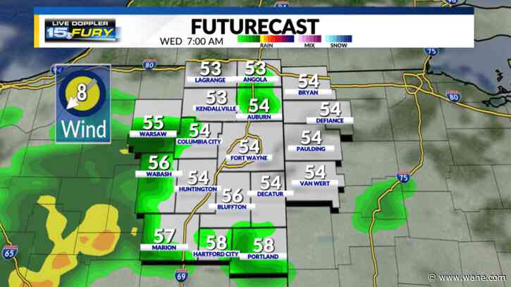 More rain coming through tonight into morning