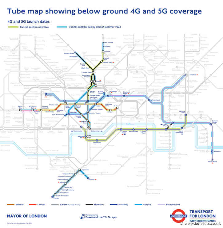 Expanded mobile phone coverage goes live on Elizabeth line and Underground