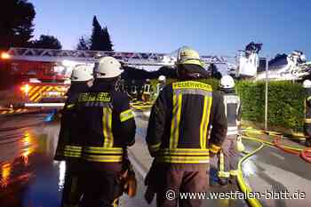 Gartenhütte in Nordborchen steht in Flammen
