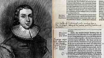 John Milton was a prude! Rare handwritten notes made by the famous English poet reveal how he dismissed a lewd anecdote as inappropriate