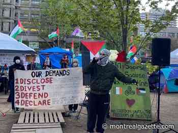 Judge denies injunction request to dismantle McGill encampment