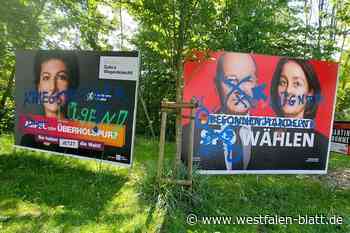 Weitere Attacken auf Wahlplakate in Enger und Spenge