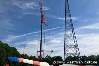 Windrad in Halle-Kölkebeck wird repariert