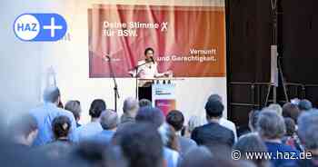 Europawahlkampf in Hannover: Sahra Wagenknecht auf dem Opernplatz