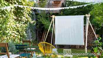 So bauen Sie eine Leinwand für den Filmabend im Garten