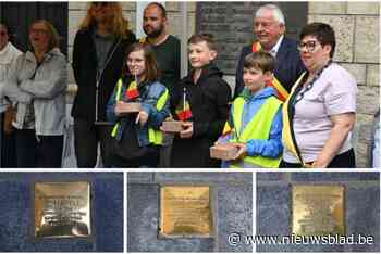 Nog eens drie verzetsstrijders worden voor eeuwig herinnerd in de vorm van een struikelsteen
