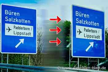 Padderborn heißt wieder Paderborn: Fehler auf A44-Schild ist korrigiert