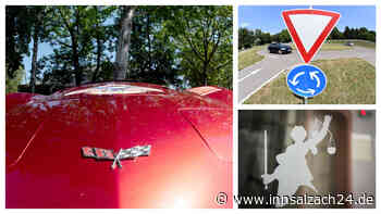 Drift im Kreisverkehr geht ordentlich schief – Corvette-Fahrer gewinnt gegen Versicherung