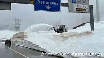 Acht Meter Schneedecke: Wichtiger Alpen-Pass über Pfingsten dicht
