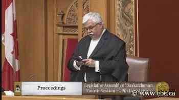 WATCH | Sask. Speaker accuses government MLAs of trying to influence his decisions