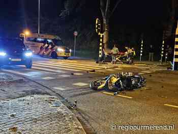 Motorrijder onderuit op de Verzetslaan