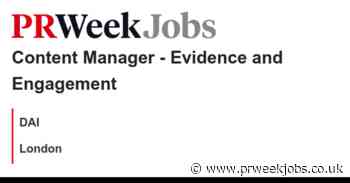 DAI: Content Manager - Evidence and Engagement