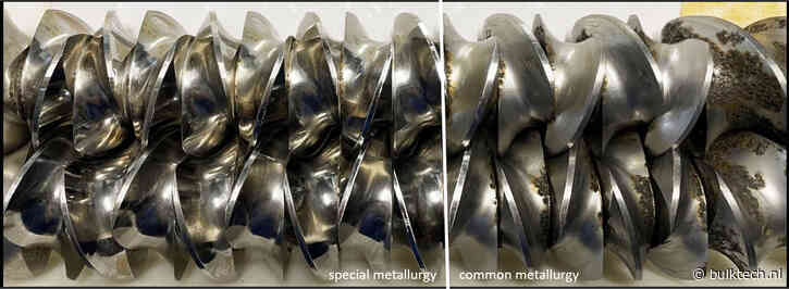 Nieuwe staalsoort speciaal voor dubbelschroef extruders