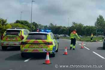 One person taken to hospital after collision closes A19 near Moor Farm Roundabout
