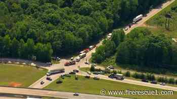S.C. firefighter airlifted from scene of fire engine, tractor-trailer crash