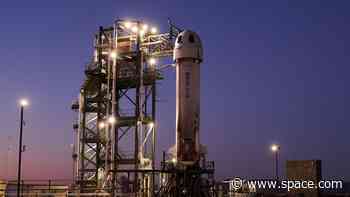 What time is Blue Origin's private NS-25 astronaut launch on May 19?