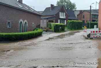 Regenval zorgt voor wateroverlast in Voeren