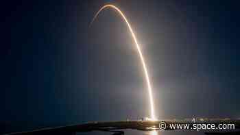 SpaceX Falcon 9 rocket launching Starlink satellites on record 21st flight tonight