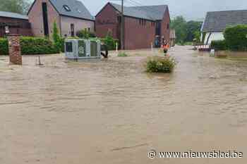 Regen zet straten blank in Voeren, hulpdiensten krijgen tientallen oproepen